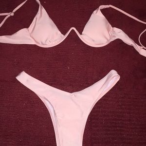 baby pink cheeky bikini
